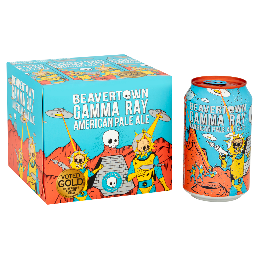 Beavertown gamma Ray American Pale Ale 5.4% 4X330ml