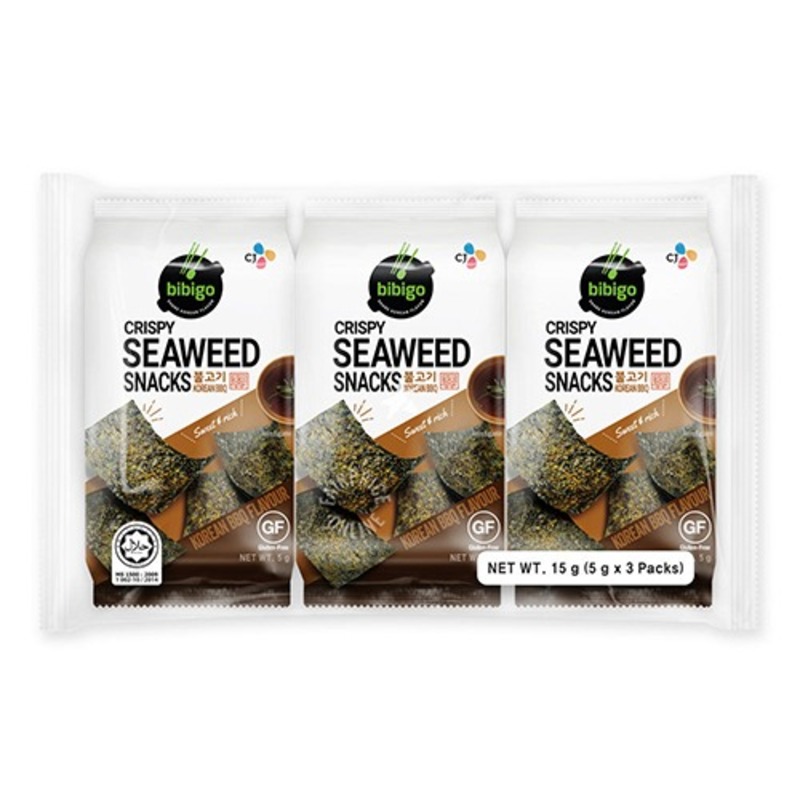Bibigo CJ BIBIGO Crispy Seaweed Snack Bulgogi 5Gx3EA