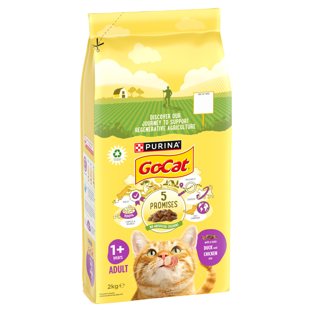Go-Cat Adult Cat Food with Chicken and Duck 2kg