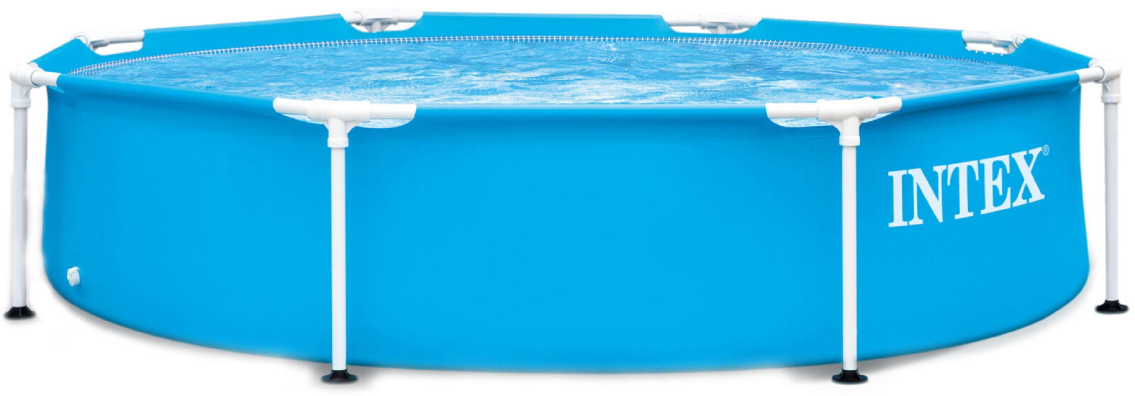 INTEX Metal Frame Round Tubular Pool Kit Summer Pool Party 244 x 51 cm