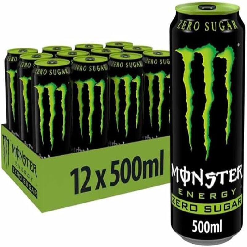 MONSTER Energy Absolutely Zero 12x500ml   [Incl. €1.80 deposit] Zero Sugar
