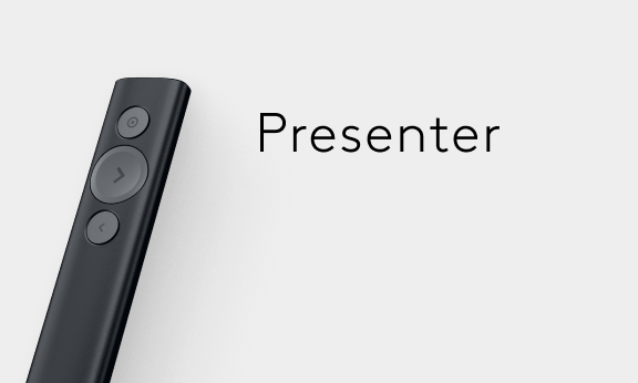 Unsere kabellosen Presenter mit ergonomischem Design sind ideal für souveräne Vorträge und effiziente Meetings.