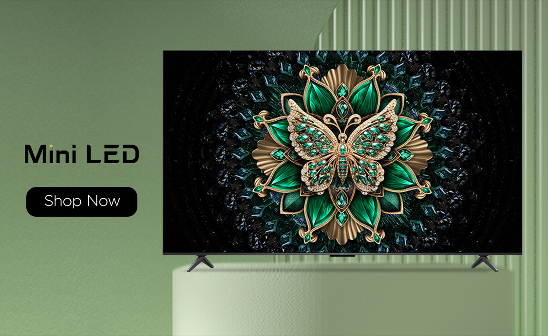 Unique backlight tech delivers vivid visuals, lifelike colours, ultra-high contrast, wide gamut, peak brightness, large screen & long lifespan.