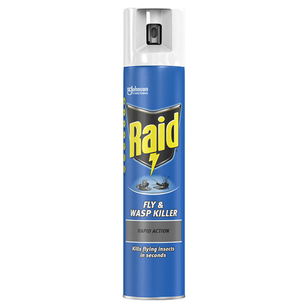 Raid Rapid Action Wasp, Mosquito & Fly Killer Aerosol Spray 300ml