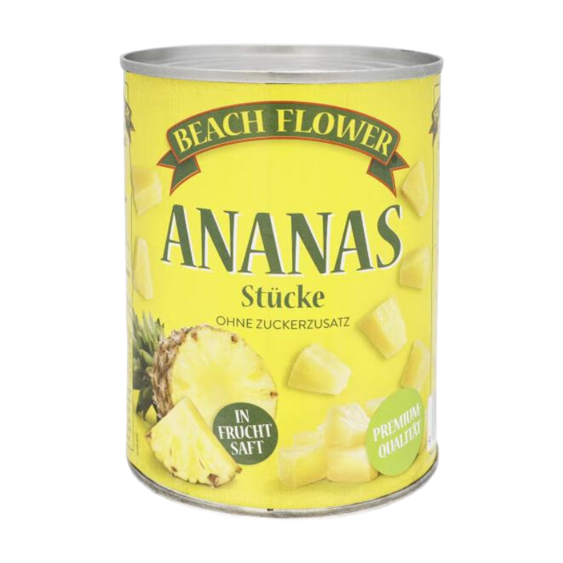 Beach Flower Ananasstücke (in Saft getränkt) 580 ml