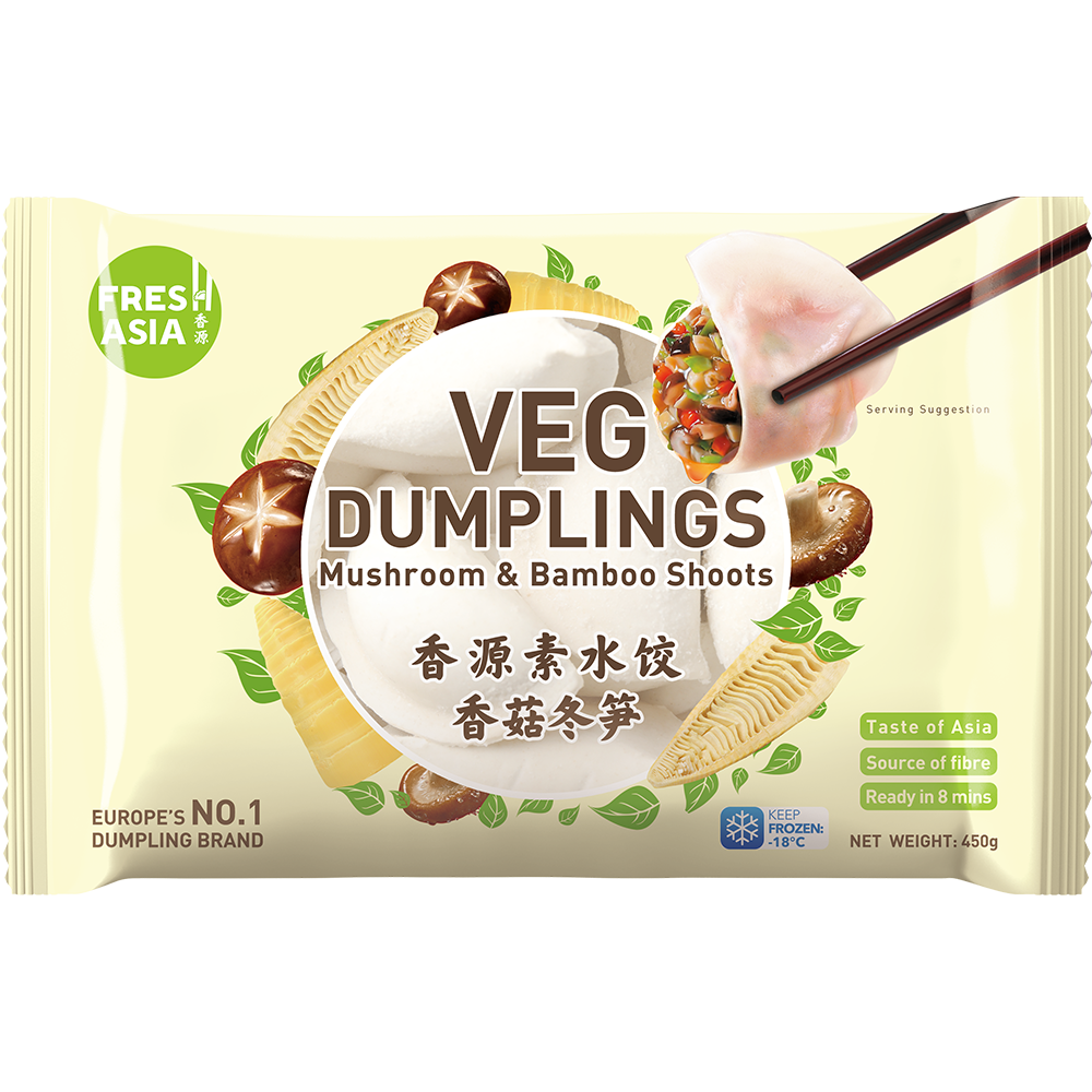FRESHASIA Mushroom & Bamboo Shoots Dumplings 450g