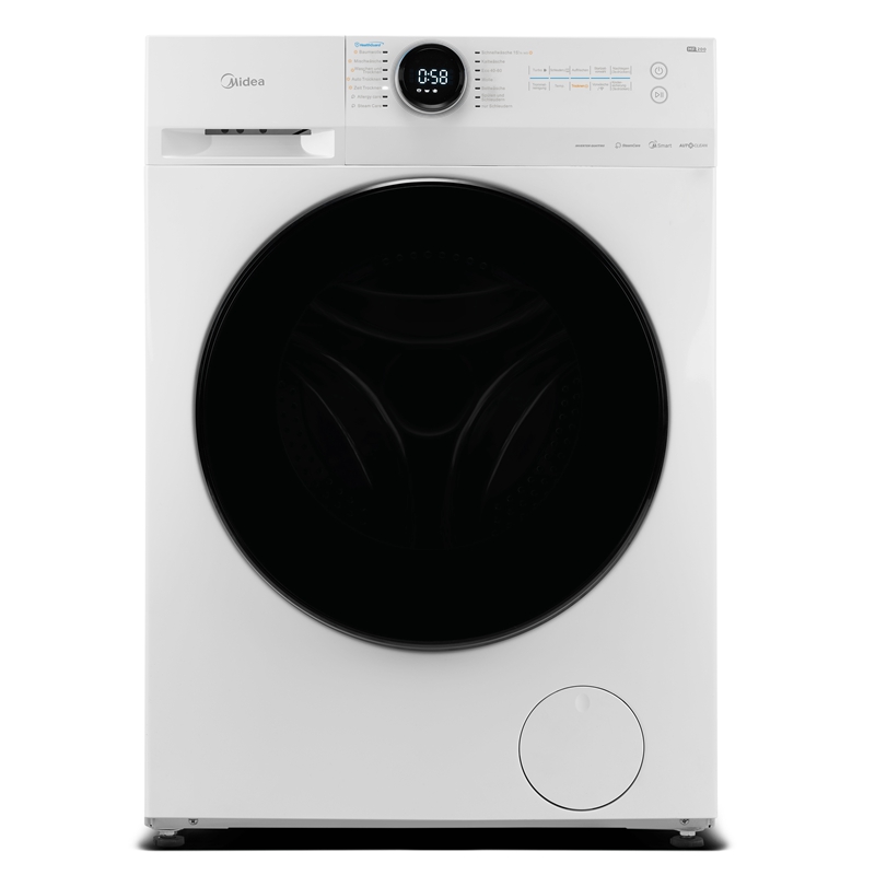 Midea Wasch- und Trockenmaschine Waschtrockner 8/6 kg Waschen/Trocknen [Energieklasse E]