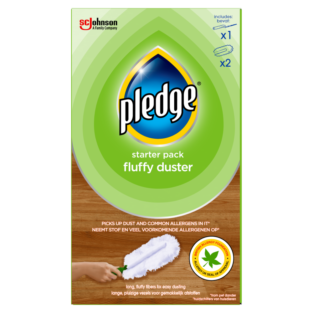 Pledge Fluffy Duster Starter Kit & 2 Refills