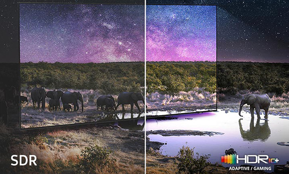 Freu dich auf satte und präzise Farben in 4K-Auflösung sowie sehr nuancierte Details, sichtbar gemacht durch die tiefen Kontraste. ¹³ ¹⁴ ¹⁵