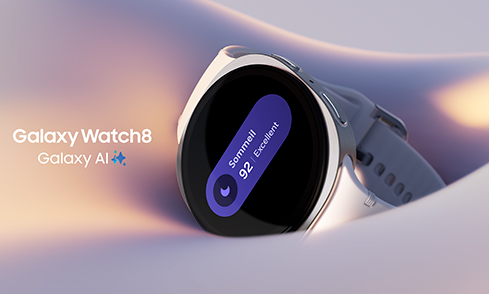 La Galaxy Watch la plus fine. Boîtier ultra léger et coach Samsung Health à vos côtés 24h/24.