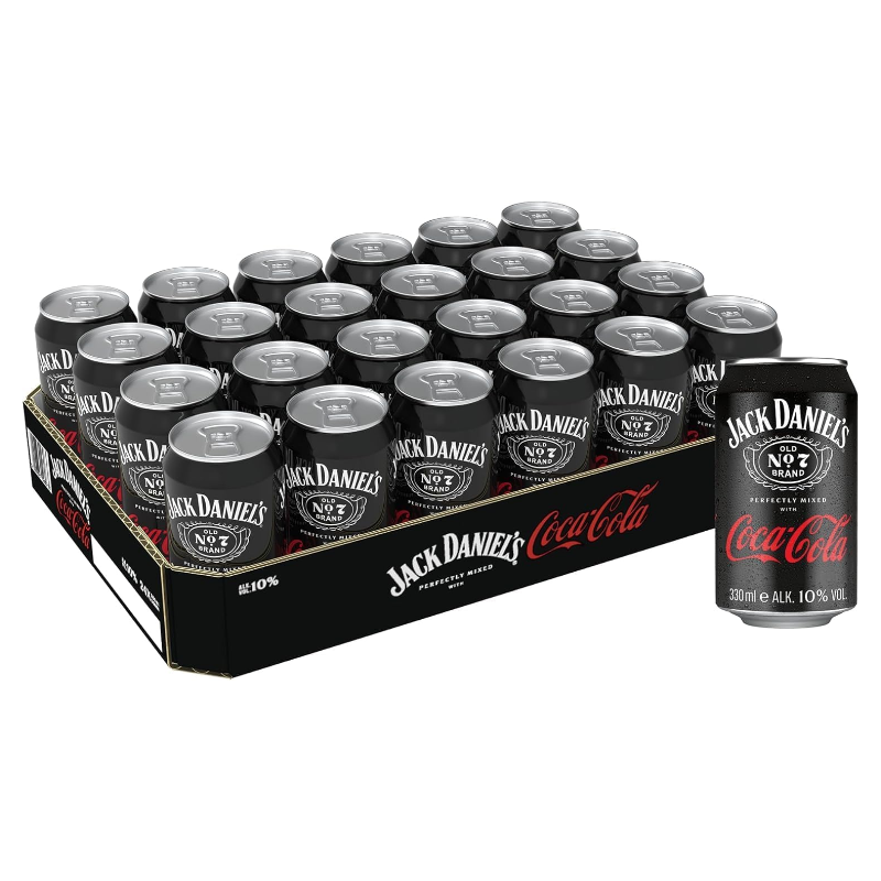 Jack Daniels Old No.7 & Coca Cola  24x330ml / 10% Vol.