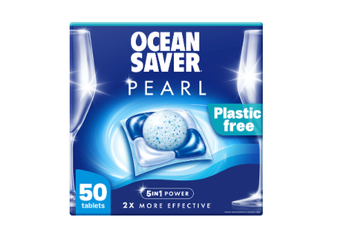 OceanSaver Pearl 5-in-1 Power Eco-Friendly Dishwasher Tablets - Pack of 50