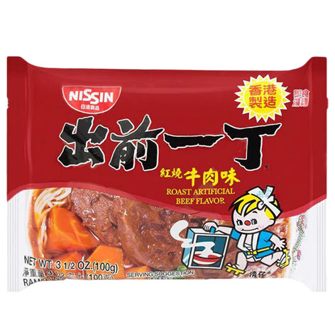Nissin Demae Ramen - Roast Beef Flavour 100g  出前一丁红烧牛肉味