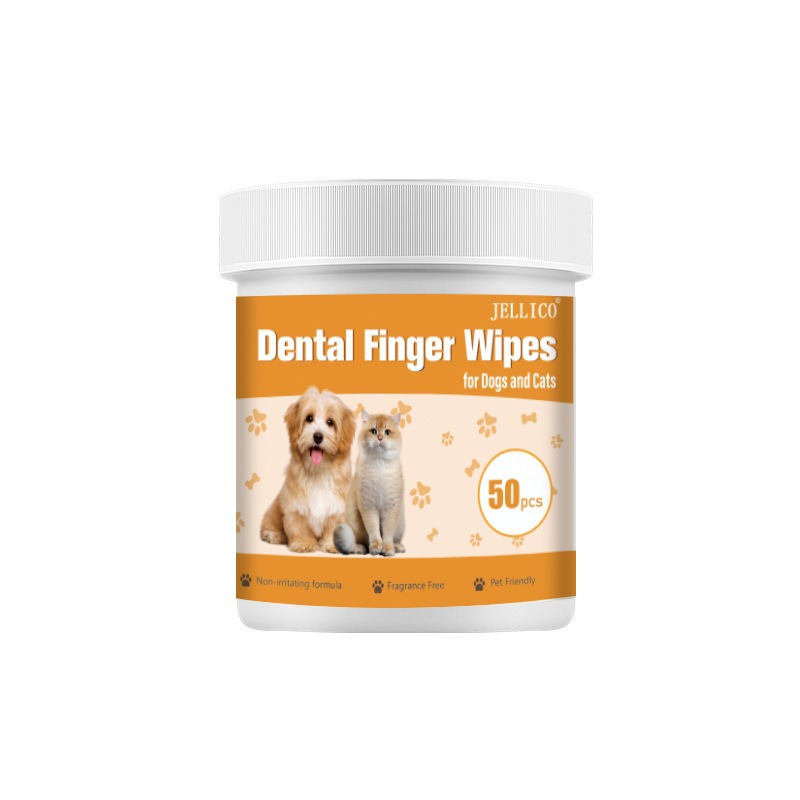 Meowmagic Lingettes dentaires pour les doigts, 50 pièces