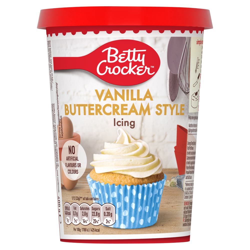 Betty Crocker Vanilla Buttercream Icing 400g