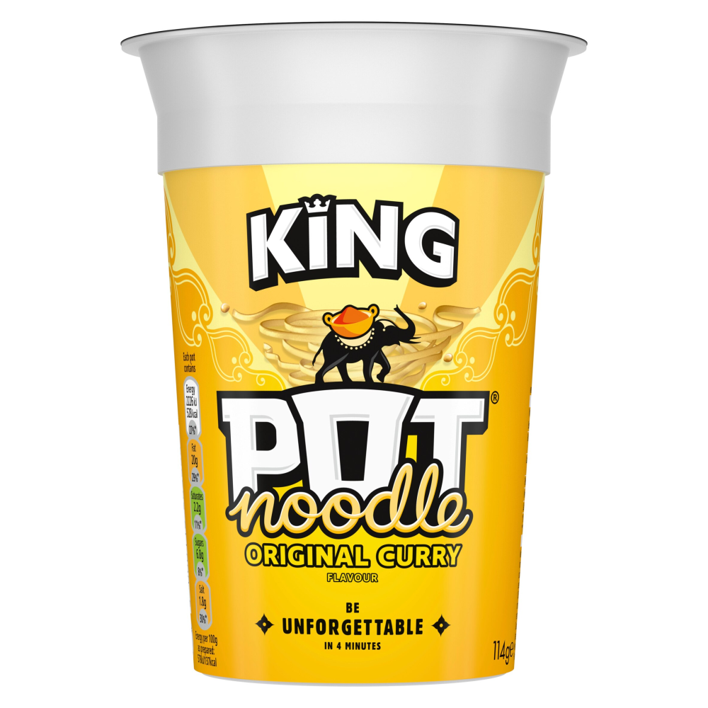 Pot Noodle King Original Curry Flavour 114g