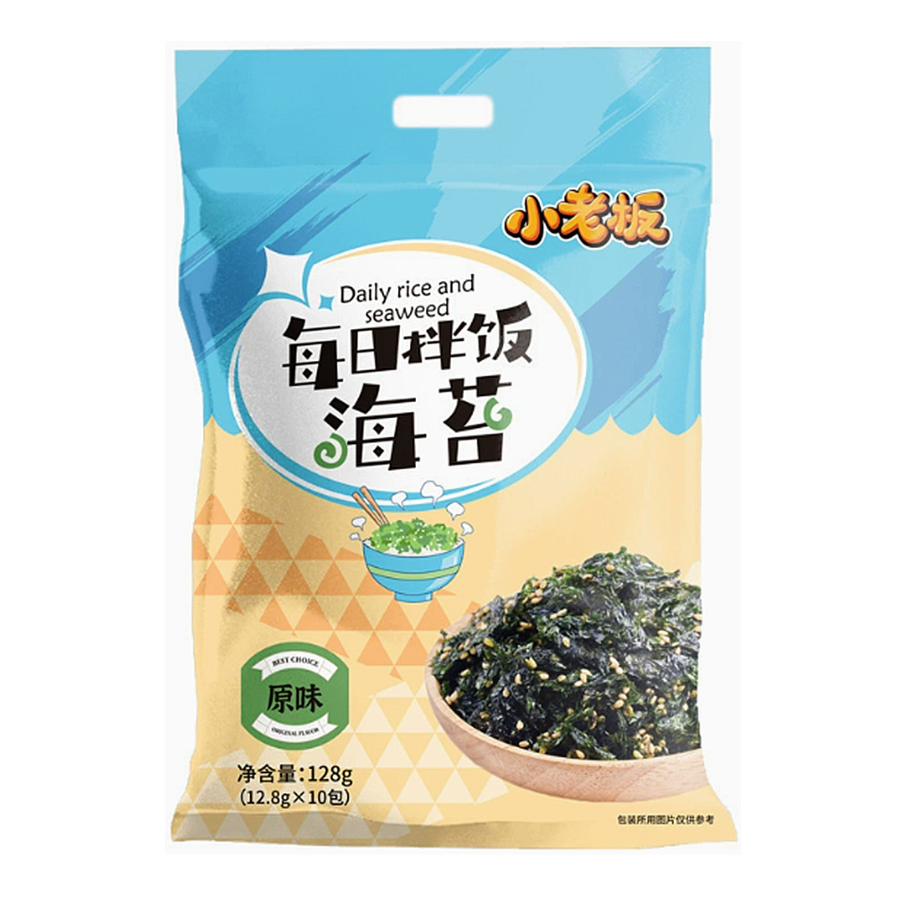small bass mixed rice with seaweed (original flavor)128g 小老板每日拌饭海苔（原味）128g