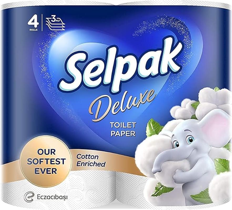 Selpak Papier toilette Selpak 4 rouleaux 3 plis de luxe