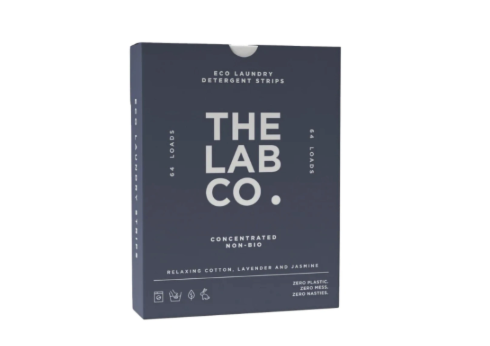 The Lab Co. Laundry Detergent Strips Washing Sheets | Relaxing Cotton Lavender Jasmine | 64 Loads