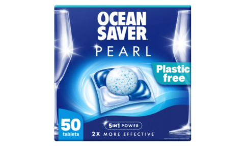 OceanSaver Pearl 5-in-1 Power Eco-Friendly Dishwasher Tablets - Pack of 50