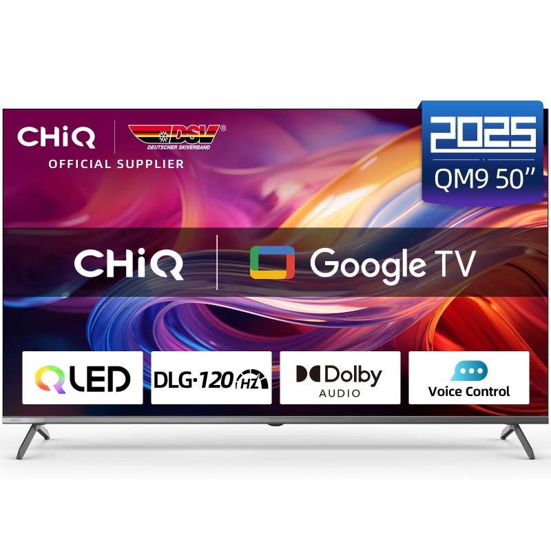 CHiQ U50QM9V - Smart TV 50 pouces - 4K QLED Google TV - UHD