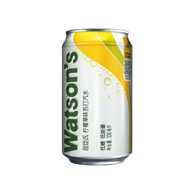 Watsons Lemongrass Flavored Soda Water 330ml 屈臣氏柠檬草味苏打水330ml