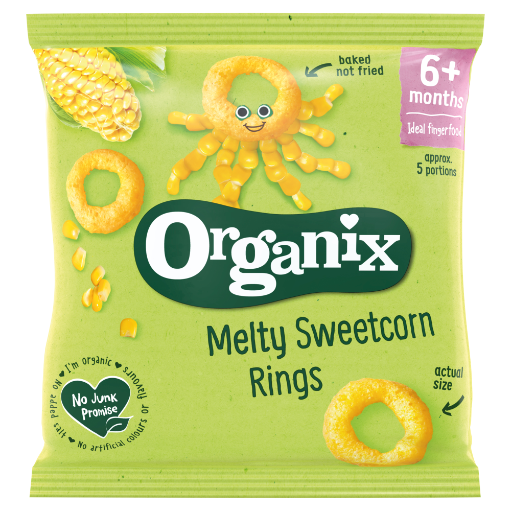Organix Sweetcorn Rings 20g