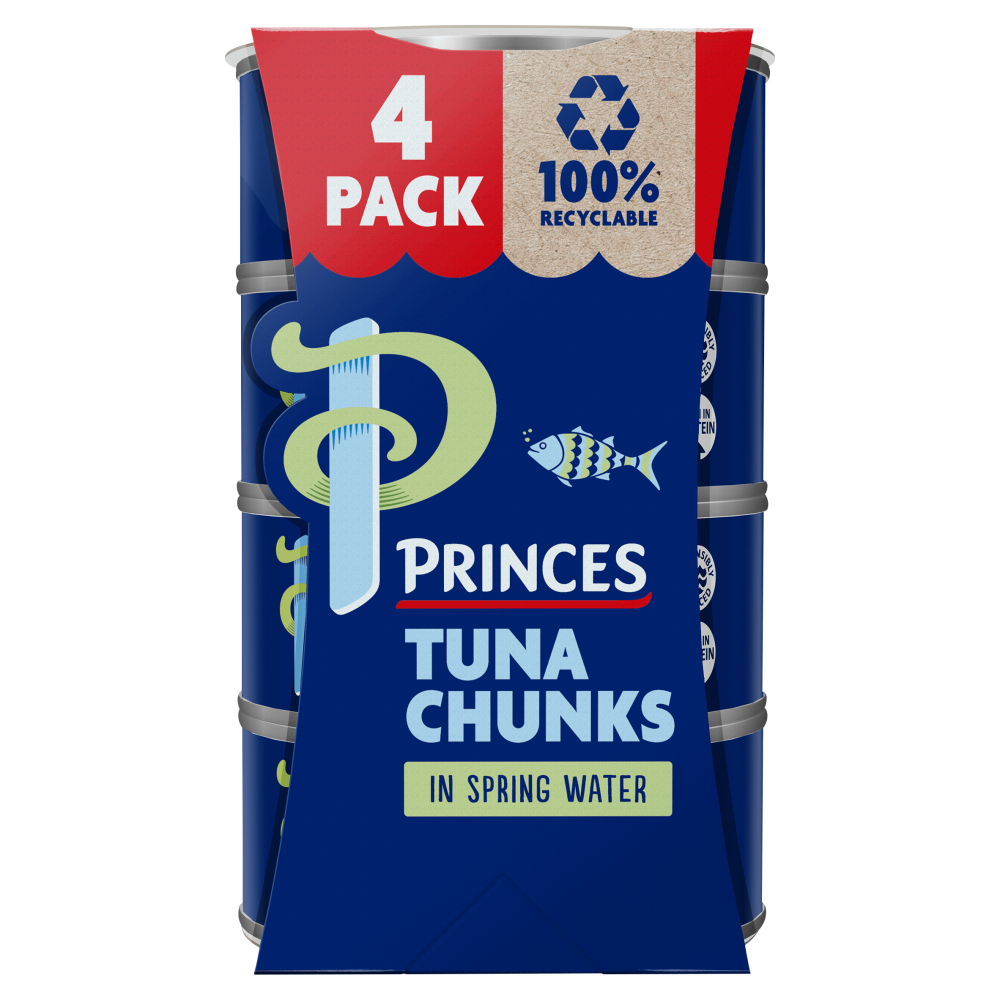 Princes Tuna Chunks In Spring Water 4 Pack 4 x 145g
