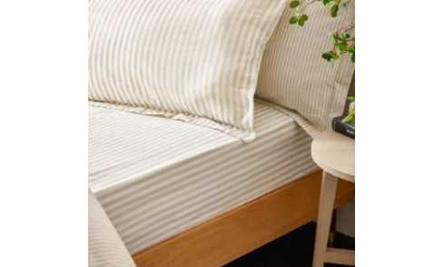 Soft fitted sheets designed to stay securely in place while providing comfort throughout the night.
