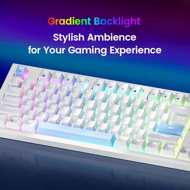 Ochama RGB wired mechanical keyboard - USB-A - US international layout - White