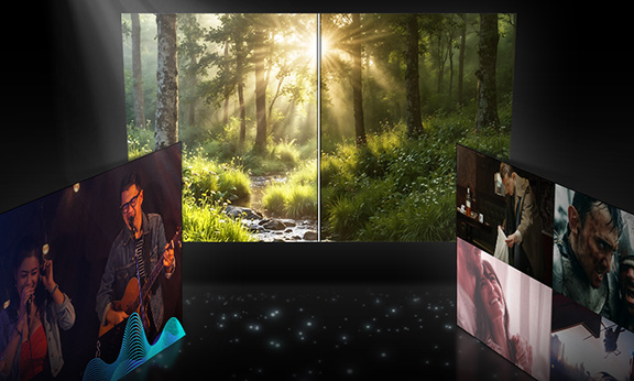 Der AI Mode optimiert dein TV-Erlebnis mithilfe von AI entsprechend deiner Umgebung und den Inhalten, die du gerade siehst.