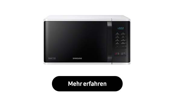 Mikrowellen von Samsung verfügen über viele Funktionen, die den Alltag in der Küche leichter machen.