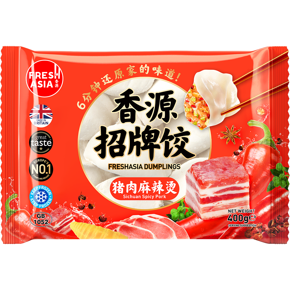FRESHASIA Hot & Spicy Pork Dumplings 400g/pack