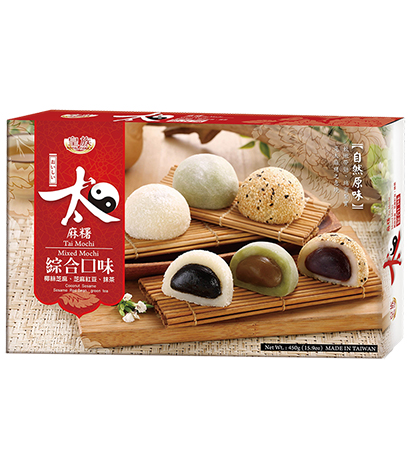 RF Mix Mochi (Coco Seme RBean Mat) 皇族綜合麻糬-椰絲芝麻紅豆抹茶450g