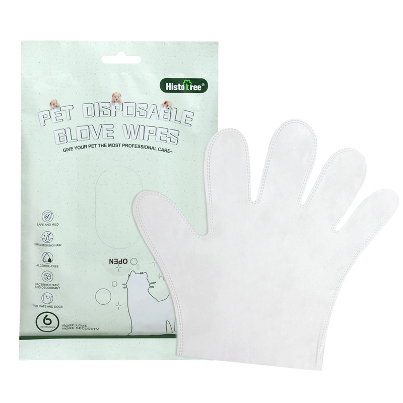 Meowmagic Gants de nettoyage mains libres pour animaux de compagnie, 6 pièces