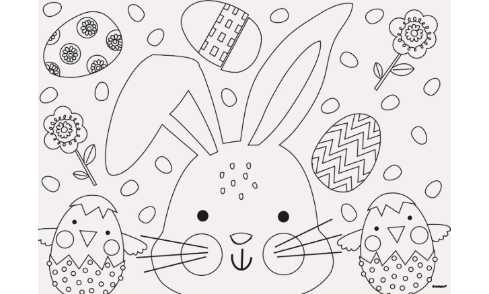 A cheerful spring-themed party with pastel colors, eggs, bunnies, and festive decorations for family-friendly celebrations.