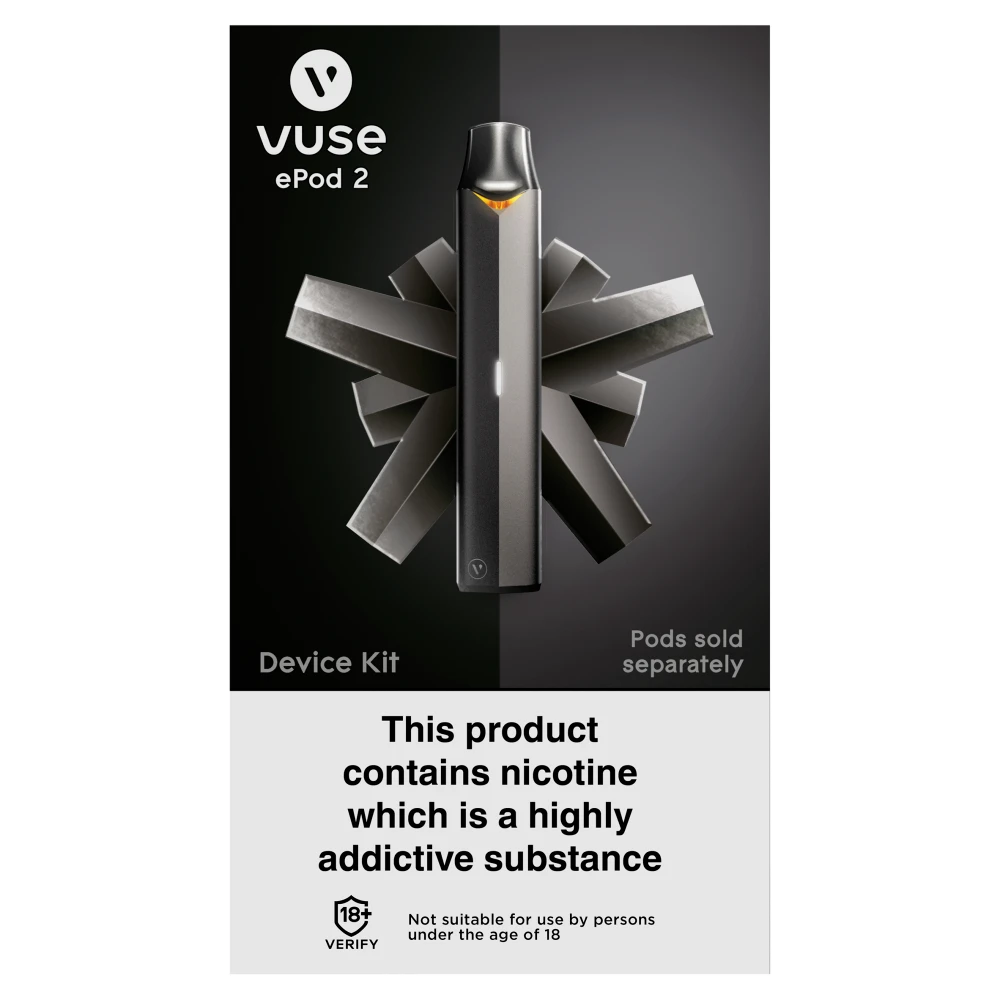 Vuse E Pod 2 Graphite Device | Vape Kits | Joybuy Vuse E Pod 2 Graphite Device | Vape Kits | Joybuy