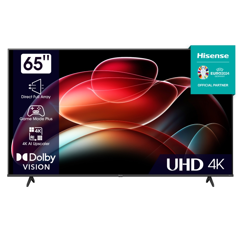 Hisense 65A6K 65 Zoll (165 cm) 4K Ultra HD Smart TV mit VIDAA, WLAN, schwarz