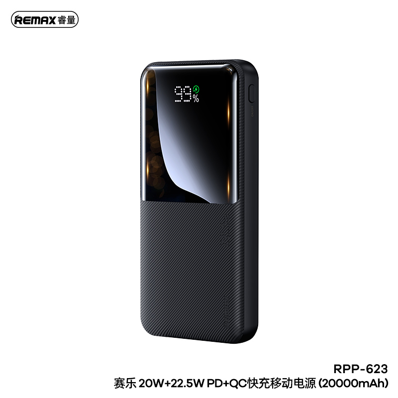 REMAX Cynlle Series 20000mAh USB-C Power Bank- Black