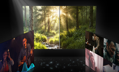 Der AI Mode optimiert dein TV-Erlebnis mithilfe von AI entsprechend deiner Umgebung und den Inhalten, die du gerade siehst.