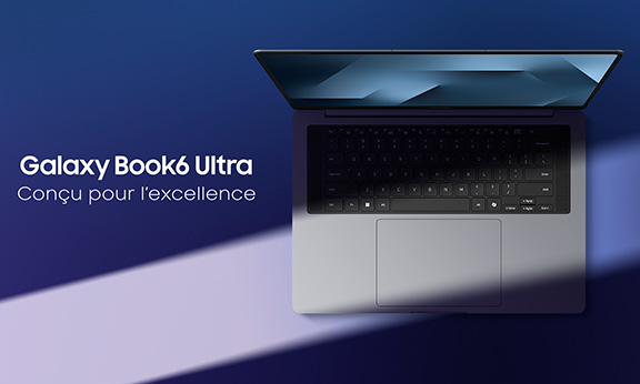 Profitez du meilleur des performances Galaxy Book avec un puissant processeur Intel Core Ultra Série 3. Couplé à une carte graphique NVIDIA GeForce RTX Série 50 pour des graphismes époustouflants.

