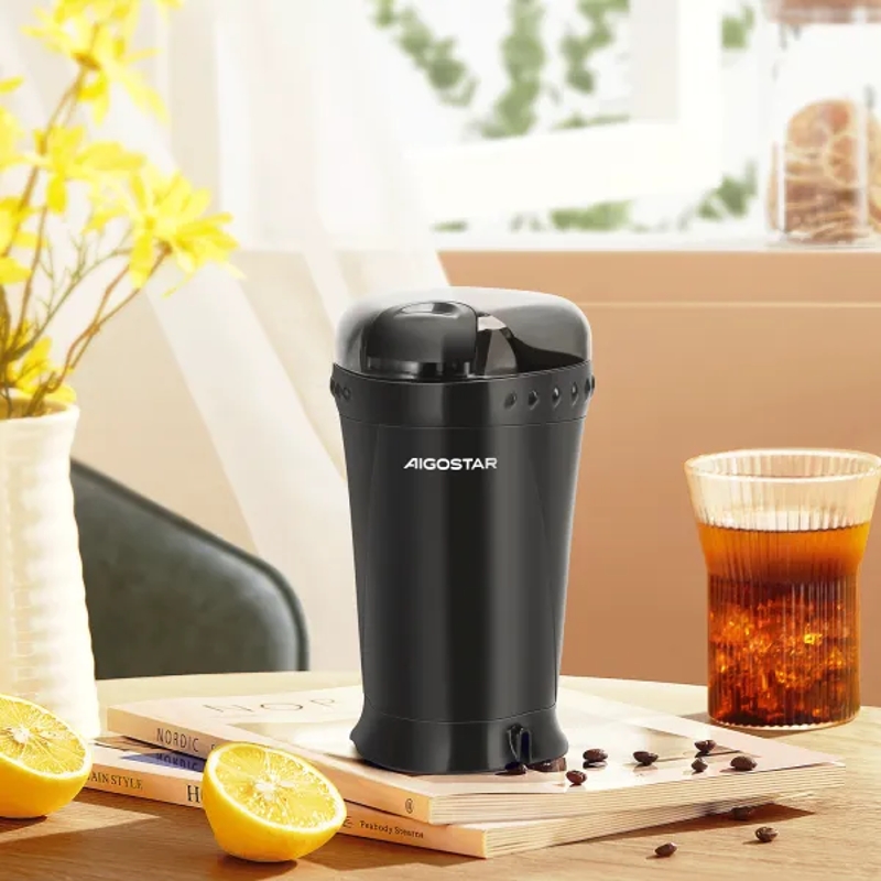 Aigostar CG-200 - Elektrische Kaffeemühle - 200W/Edelstahlklinge/60g Behälter
