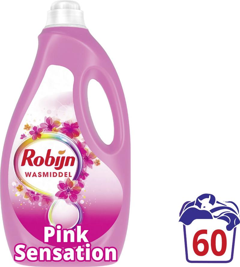 ROBIJN Liquid Detergent Color 60 Washes 3 L Pink Sensation