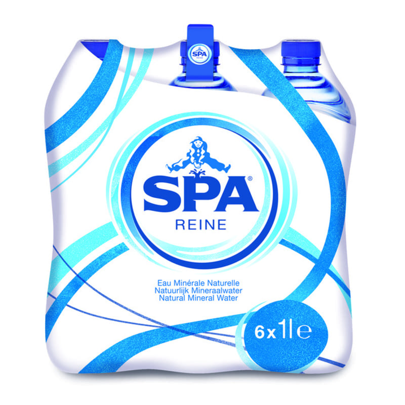 SPA Reine Mineral Water 6 x 1L   [Incl. €1.50 deposit]