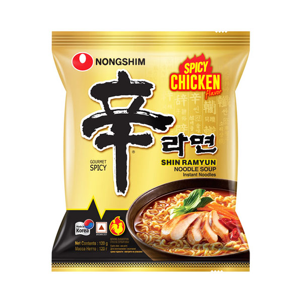 Nongshim Shin Ramyun Spicy Chicken 120g 辛拉面（ 香辣鸡汤）