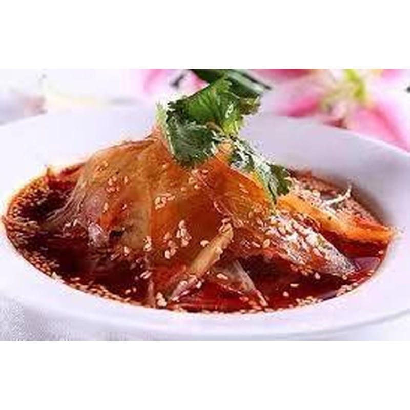 LA WEI JU Runderpees Plakjes Met Chilisauce