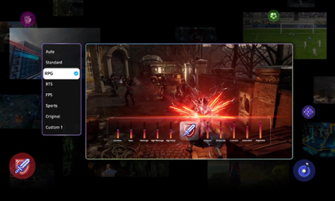 Dein TV-Gerät erkennt die Art von Game, die du spielst, und nimmt die entsprechenden Einstellungen automatisch vor.¹³