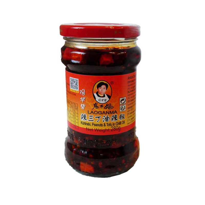 LGM Brand Koolrabi, Pinda en Tofu in Chilisaus 280g