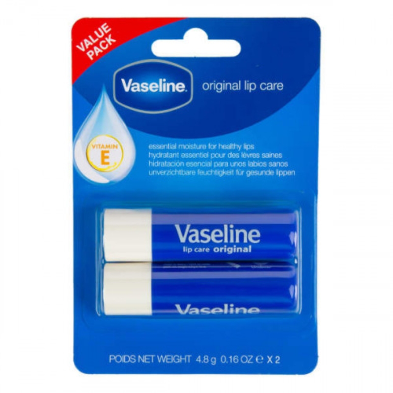Vaseline Original Lip Chapsticks 4,8gr Duo-Pack