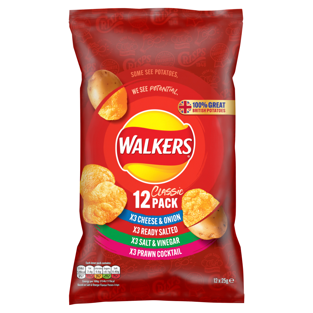 Walkers Classic 12 x 25g